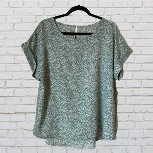 Floral Green Blouse